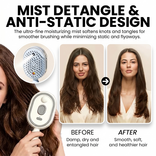4-In-1 Electric Spray Hair Brush | Salon Style Hair In Minutes