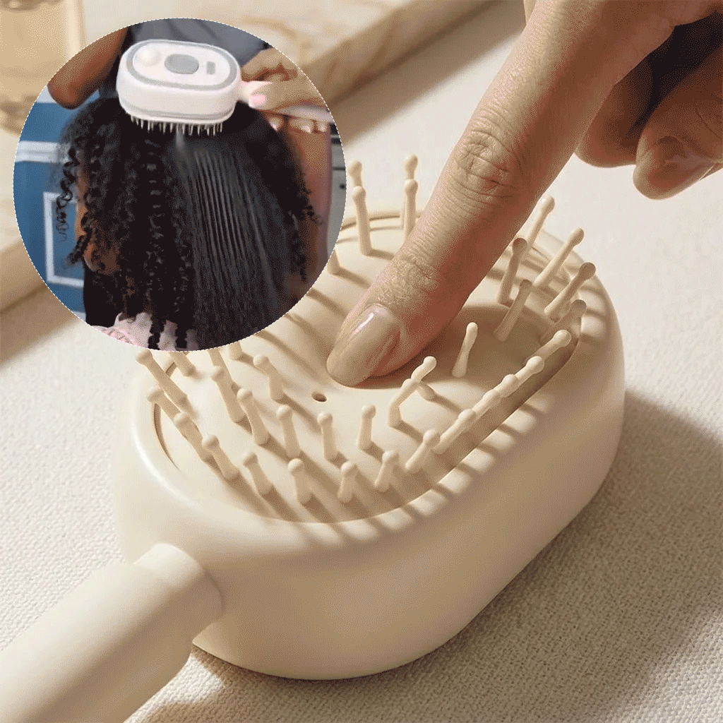 4-In-1 Electric Spray Hair Brush | Salon Style Hair In Minutes