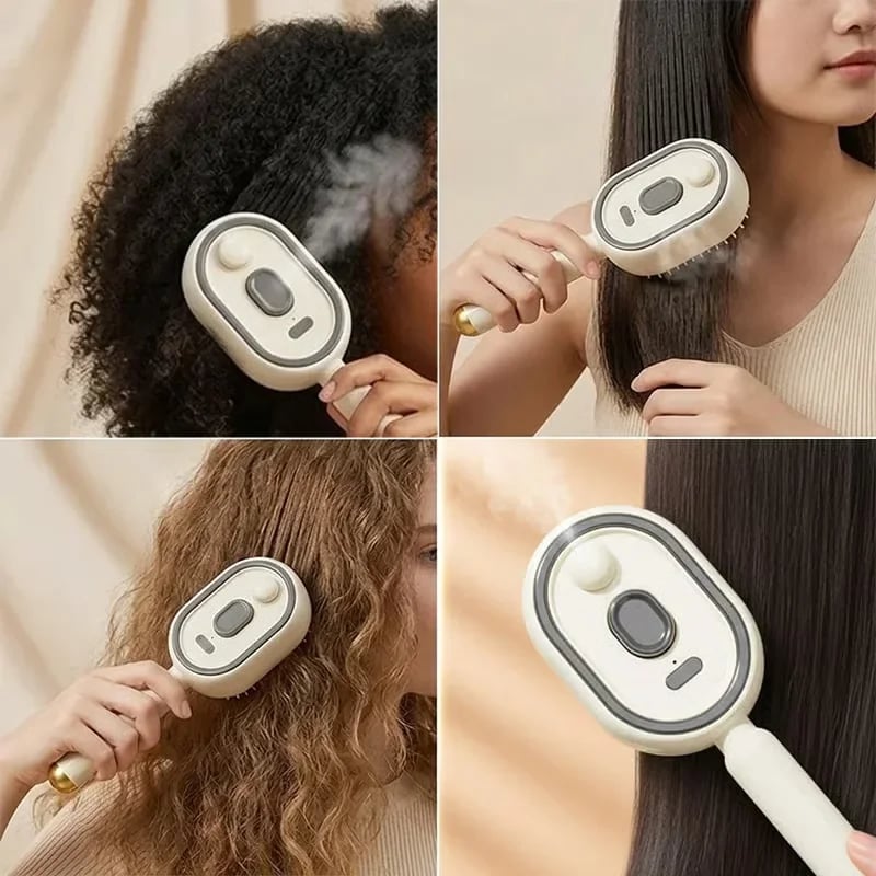 4-In-1 Electric Spray Hair Brush | Salon Style Hair In Minutes