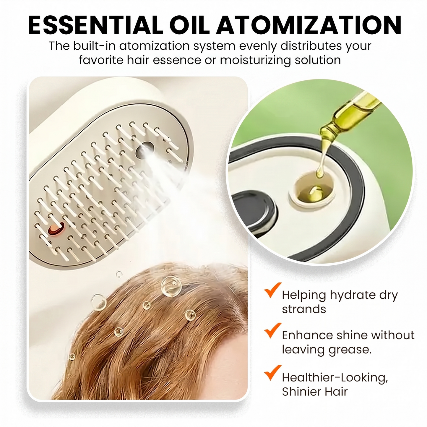 4-In-1 Electric Spray Hair Brush | Salon Style Hair In Minutes