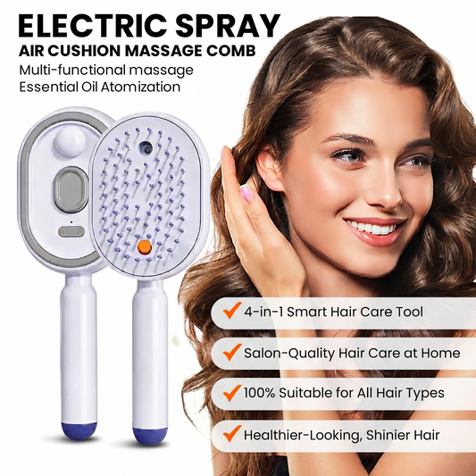 4-In-1 Electric Spray Hair Brush | Salon Style Hair In Minutes